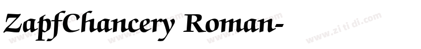 ZapfChancery Roman字体转换